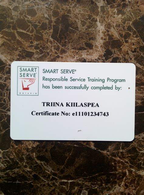 replace smart serve card|My Certificate .